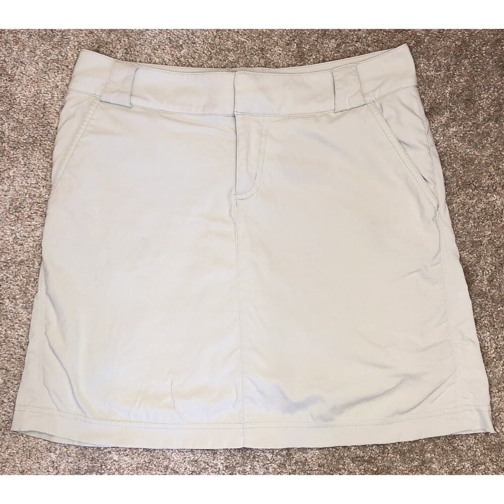 New Columbia Lotus Active Fit Womens Omni Shield Skort Skirt‎ Size 4 Tan Beige